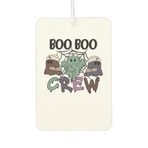 Boo Boo Crew Nurse Halloween Ghost Funny Classic T Car Air Freshener