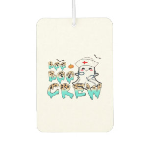 Boo Boo Crew Nurse Halloween Ghost Funny Classic T Car Air Freshener