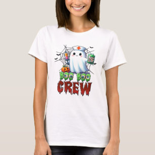 Boo Boo Crew Nurse Halloween Ghost Funny Classic T T-Shirt