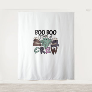 Boo Boo Crew Nurse Halloween Ghost Funny Classic T Tapestry