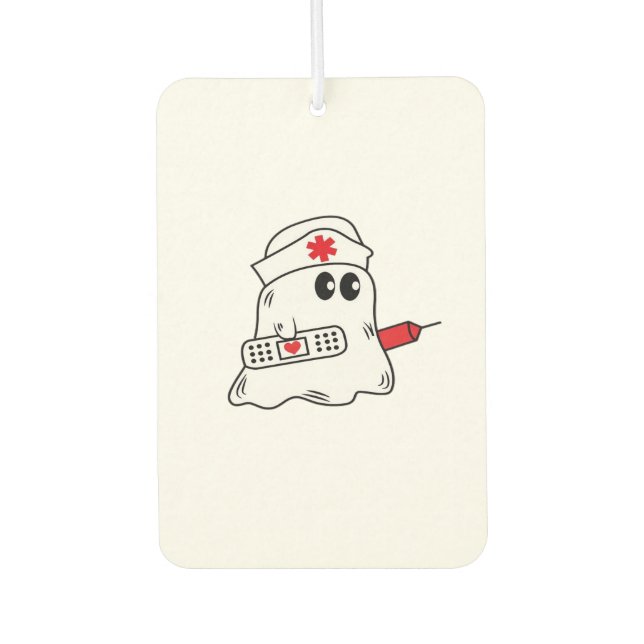 Boo Boo Crew Nurse Halloween Ghost Funny Oversized Car Air Freshener (Front)