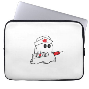 Boo Boo Crew Nurse Halloween Ghost Funny Oversized Laptop Sleeve