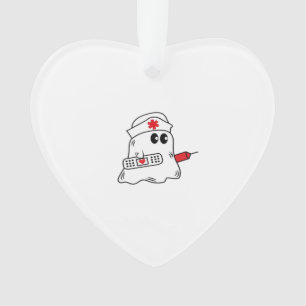 Boo Boo Crew Nurse Halloween Ghost Funny Oversized Ornament