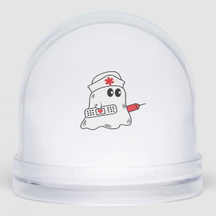 Boo Boo Crew Nurse Halloween Ghost Funny Oversized Snowglobe