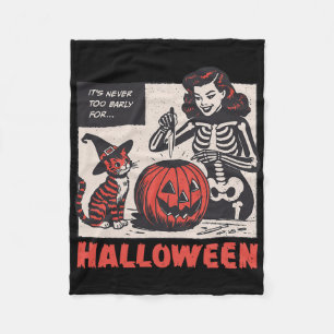Boo Boo Crew Nurse Halloween Ghost Skeleton Nurses Fleece Blanket