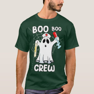 Boo Boo Crew Nurse Halloween Ghost T-Shirt