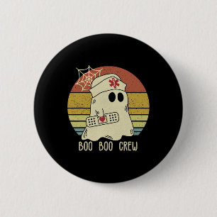 Boo Boo Crew Nurse Halloween Nurse For Women 6 Cm Round Badge
