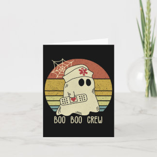 Boo Boo Crew Nurse Halloween Nurse For Women  Card