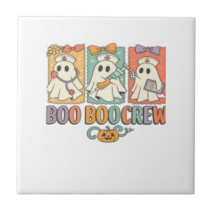 Boo boo crew nurse halloween shirt nurse shirting ceramic tile