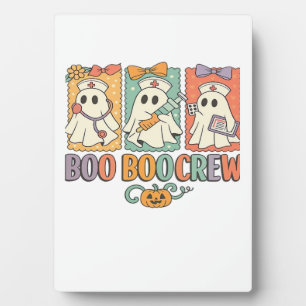 Boo boo crew nurse halloween shirt nurse shirting plaque