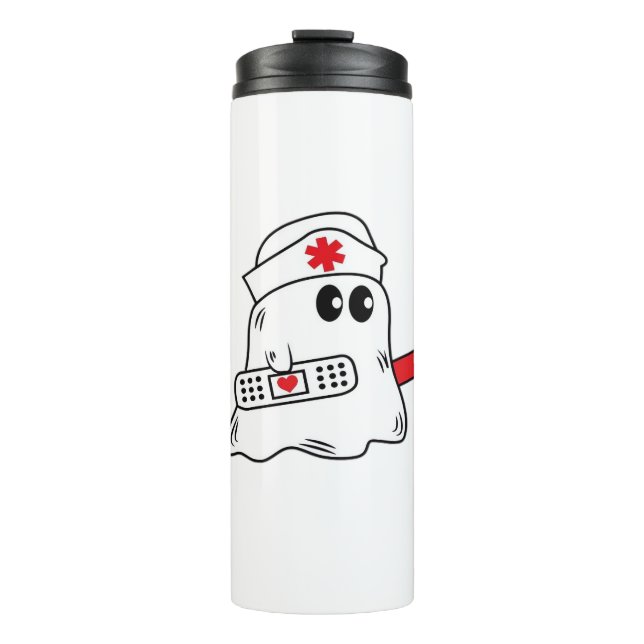 Boo boo crew nurse halloween shirt|nurse shirting  thermal tumbler (Front)