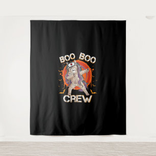 Boo Boo Crew Nurse Mummy Unicorn Halloween Custome Tapestry