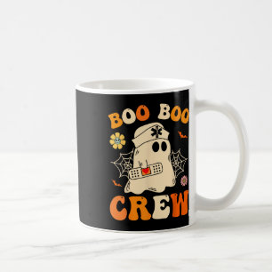 Boo Boo Crew Nurse Shirt Funny Ghost Retro Hallowe Coffee Mug