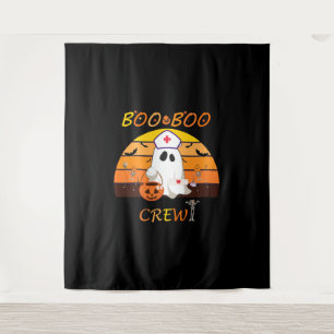Boo Boo Crew Nurse Shirts Halloween Nurse Shirt Tapestry
