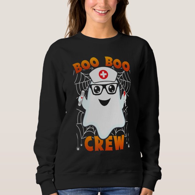 Boo Boo Crew Nursing Halloween Sweatshirt (Front)