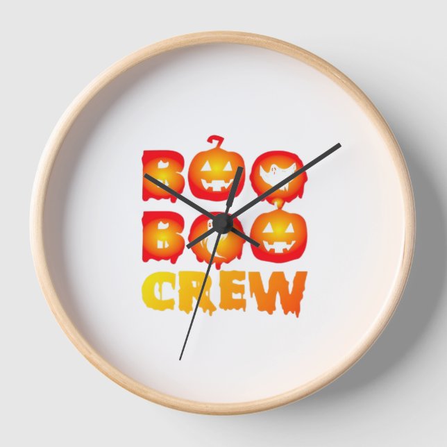 Boo Boo Crew Oversized T-Shirt Clock (Front)