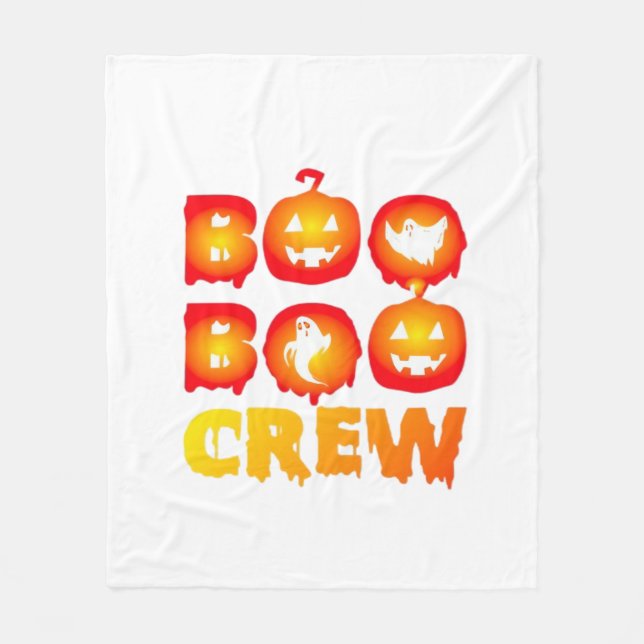 Boo Boo Crew Oversized T-Shirt Fleece Blanket (Front)