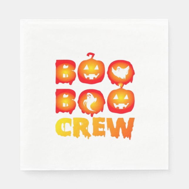 Boo Boo Crew Oversized T-Shirt Napkin (Front)
