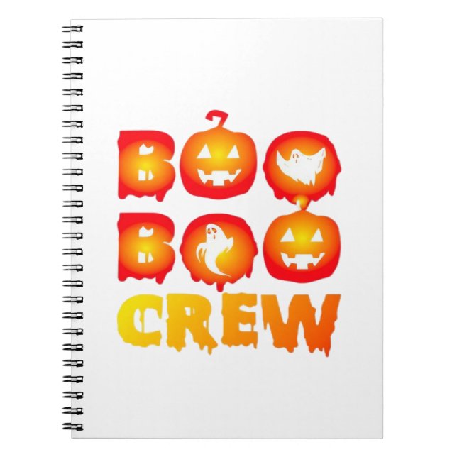 Boo Boo Crew Oversized T-Shirt Notebook (Front)