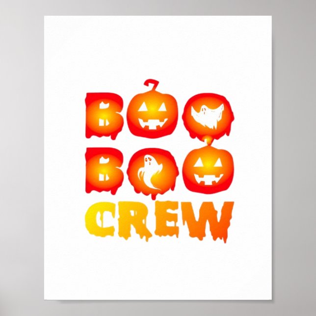 Boo Boo Crew Oversized T-Shirt Poster (Front)