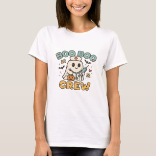 Boo Boo Crew Shirt � Funny Ghost Halloween Nurse &