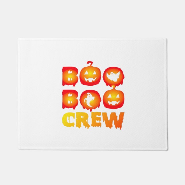 Boo Boo Crew Shirt – Funny Ghost Halloween Nurse & Doormat (Front)