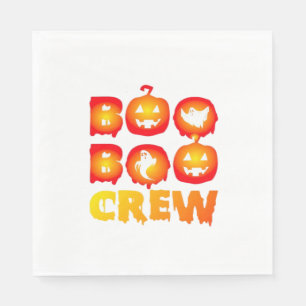 Boo Boo Crew Shirt – Funny Ghost Halloween Nurse & Napkin