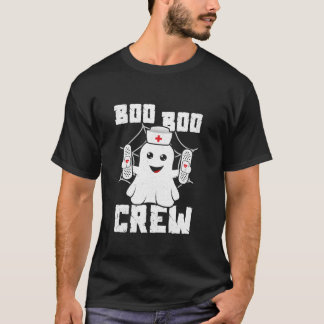 Boo Boo Crew Shirt Ghost Nurse Costume Girls Funny