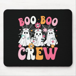Boo Boo Crew Soky Nurse Ghost Nursing Halloween Nu Mouse Pad