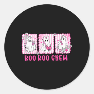 Boo Boo Crew Spooky Season Happy Halloween Funny G Classic Round Sticker