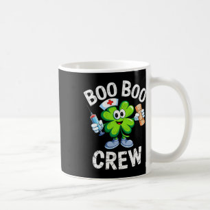 Boo Boo Crew St Patricks Day Nurse Scrub Top Saint Coffee Mug