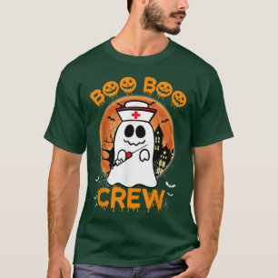 Boo Boo Funny Crew Halloween Doctor Nurse Nursing T-Shirt
