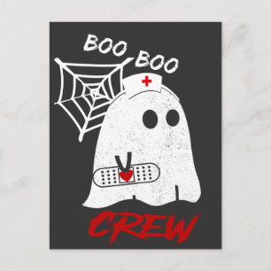 BOO boo nurse crew tee, funny halloween nurse T-Sh Postcard