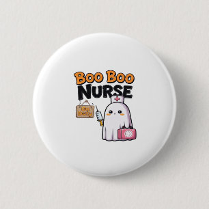 Boo Boo Nurse On Duty Classic T-Shirt 6 Cm Round Badge