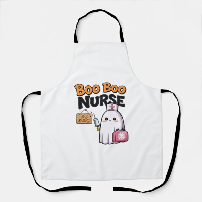 Boo Boo Nurse On Duty Classic T-Shirt Apron (Front)