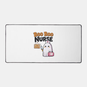 Boo Boo Nurse On Duty Classic T-Shirt Desk Mat
