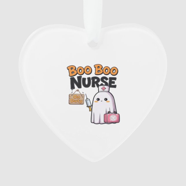 Boo Boo Nurse On Duty Classic T-Shirt Ornament (Front)