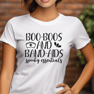 Boo Boos and Band-Aids Spooky Essentials Halloween Tri-Blend Shirt
