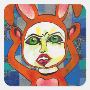 Boo Bunny Friend Sticker