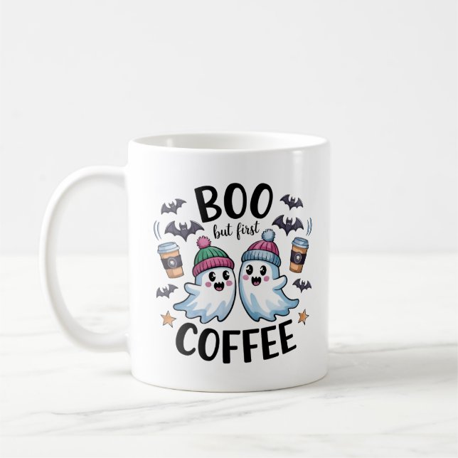 Boo but first coffee mug (Left)