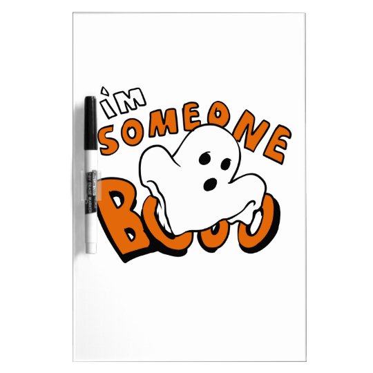 Boo - cartoon ghost - baby ghost - funny ghost dry erase board