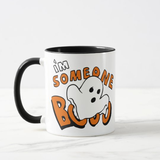 Boo - cartoon ghost - baby ghost - funny ghost mug