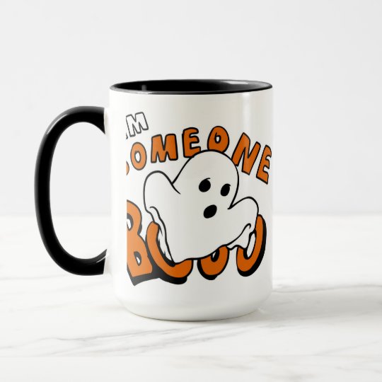 Boo - cartoon ghost - baby ghost - funny ghost mug