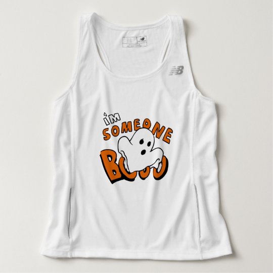 Boo - cartoon ghost - baby ghost - funny ghost singlet