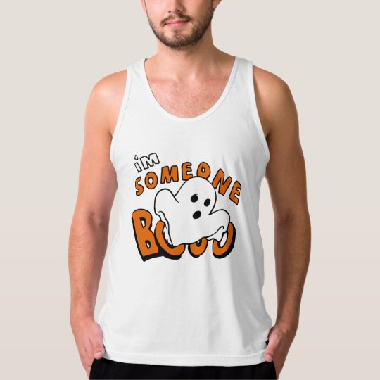 Boo - cartoon ghost - baby ghost - funny ghost singlet