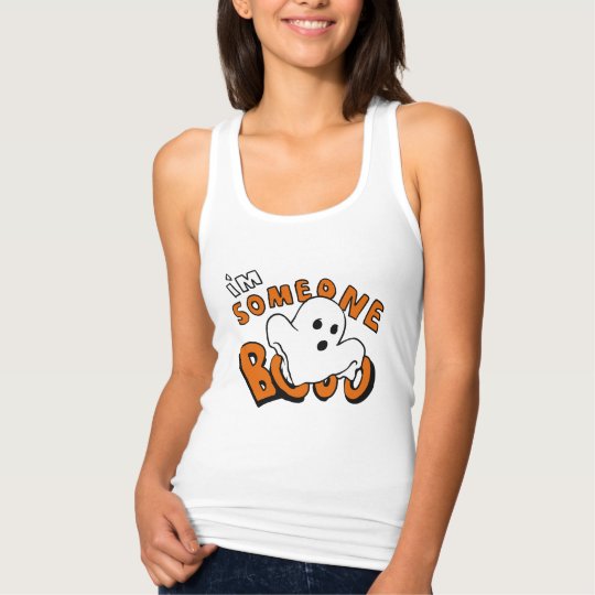 Boo - cartoon ghost - baby ghost - funny ghost singlet