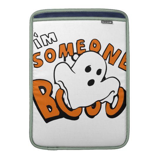 Boo - cartoon ghost - baby ghost - funny ghost sleeve for MacBook air