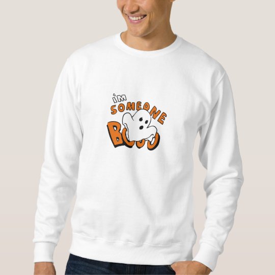 Boo - cartoon ghost - baby ghost - funny ghost sweatshirt