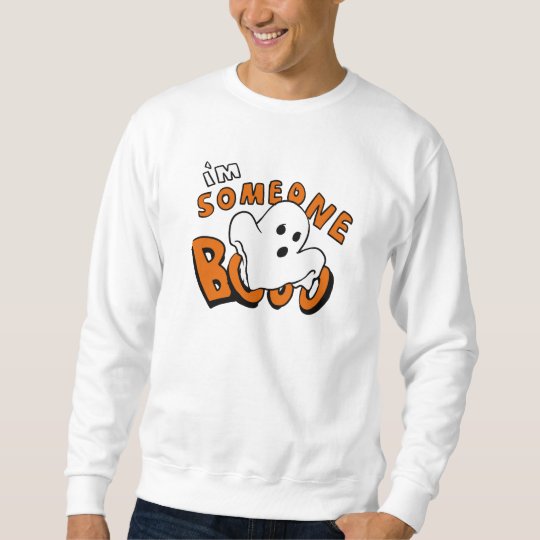 Boo - cartoon ghost - baby ghost - funny ghost sweatshirt