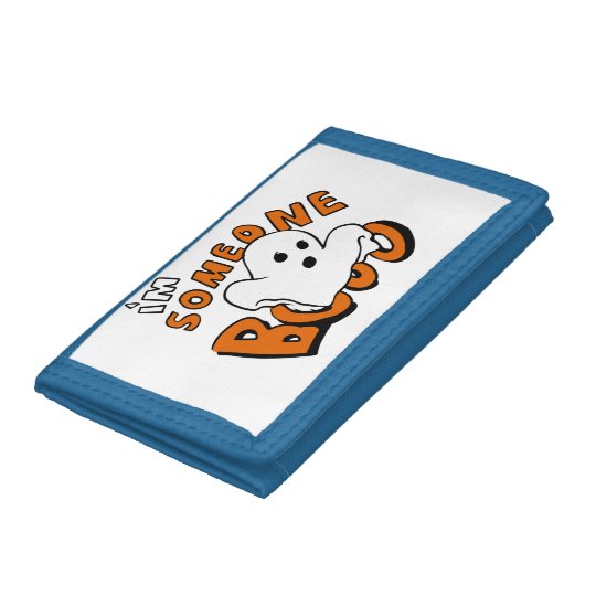 Boo - cartoon ghost - baby ghost - funny ghost tri-fold wallets